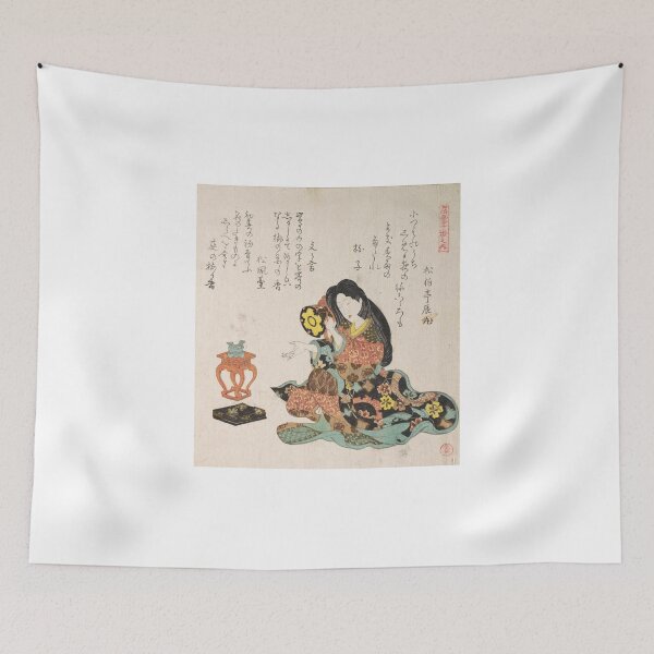 Item preview, Remastered Lady Beating a Hand-Drum (Tzusumi) By the Side of The Incense Burner designed and sold by P0kker.