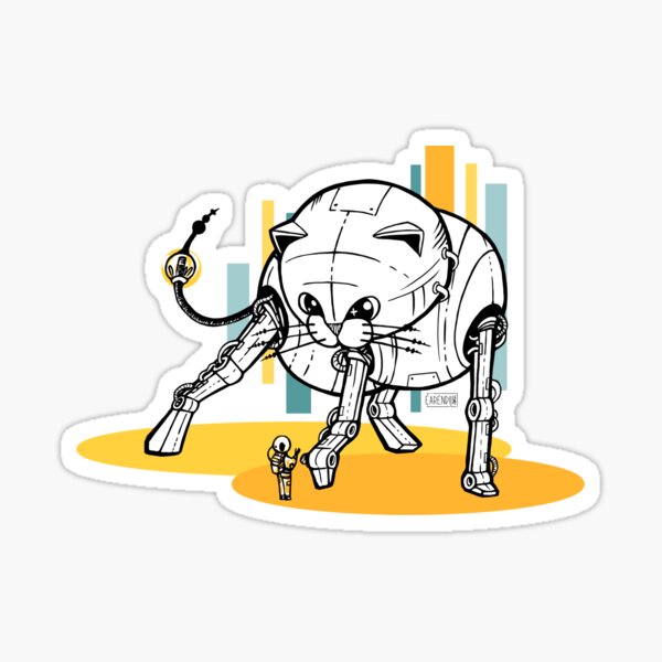 Robo-cat Sticker
