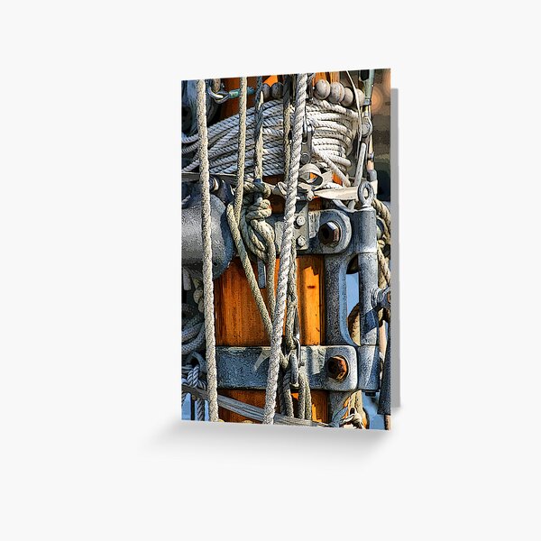 ABSTRACT #6 FROM OLD GREEMENT Greeting Card