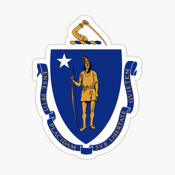 Massachusetts Seal Sticker