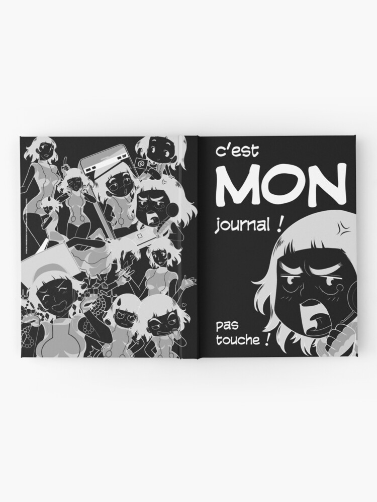 Carnet cartonné '8-OPTIONS.COM - FR - MON JOURNAL A5 - NOIR - 10 $ pour auteurs' : autre vue
