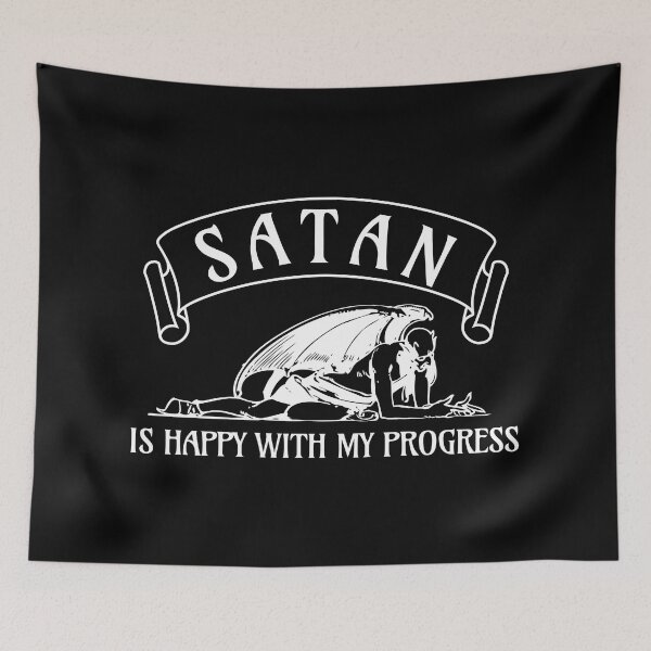 Item preview, Satan is happy with my progress designed and sold by ValentinaHramov.