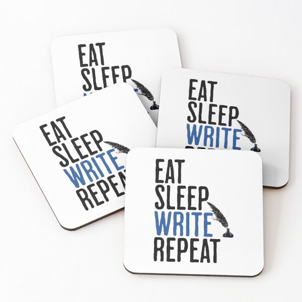 Item preview, Eat Sleep Write Repeat - Writing Humor designed and sold by AlanPhotoArt.
