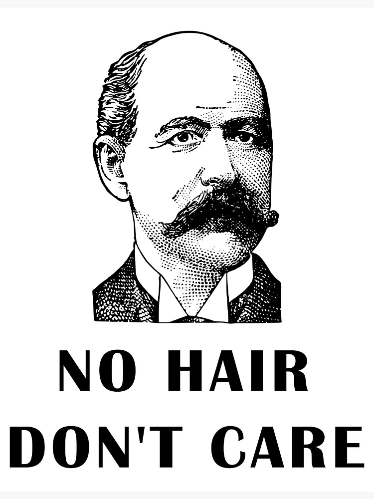 "No Hair Don't Care" Sticker for Sale by NameThatShirt Redbubble