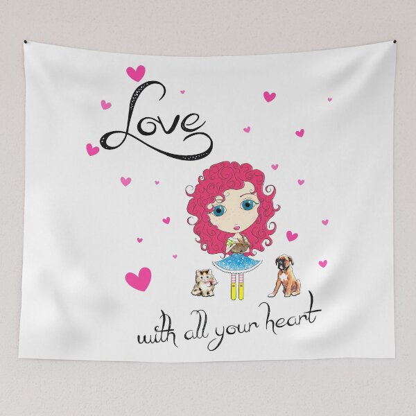 Item preview, Love With All Your Heart designed and sold by LittleMissTyne.