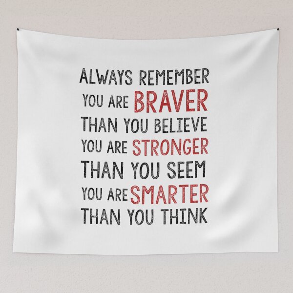 Item preview, You Are Braver Stronger Smarter Loved designed and sold by Tema EL.
