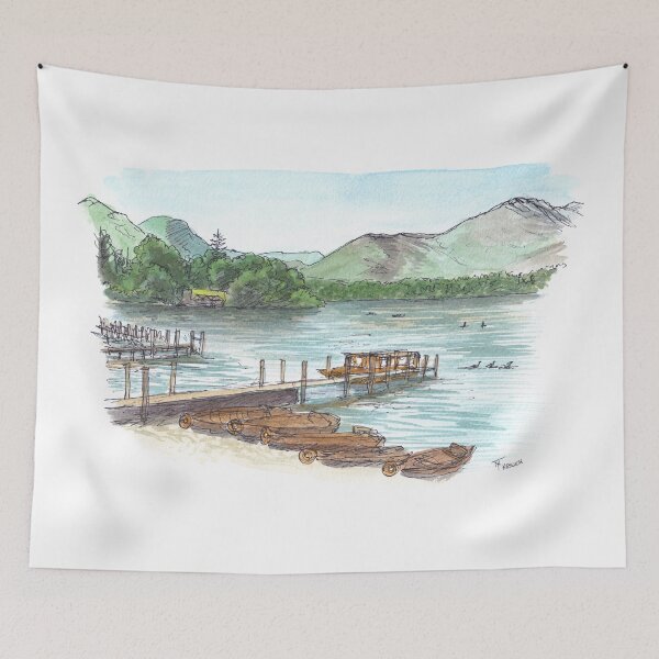 Item preview, Derwentwater from Keswick Watercolour designed and sold by Tom Napper Design.