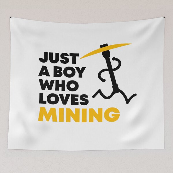 Item preview, Just a Boy Who Loves Mining designed and sold by lunacarter.