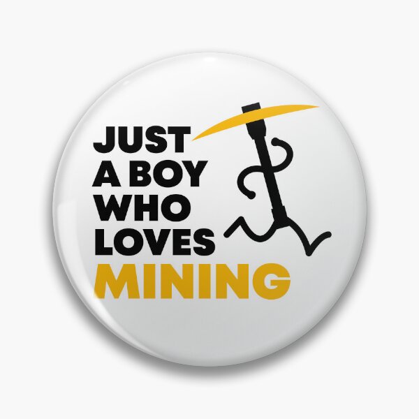 Item preview, Just a Boy Who Loves Mining designed and sold by lunacarter.