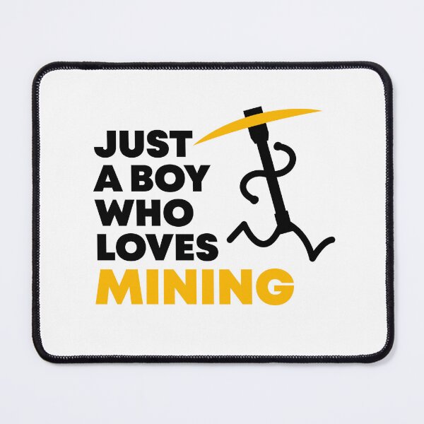 Item preview, Just a Boy Who Loves Mining designed and sold by lunacarter.