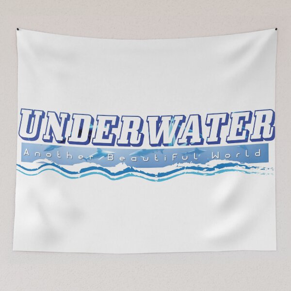 Item preview, The Underwater another beautiful world Lettering Design designed and sold by RiyonArts.