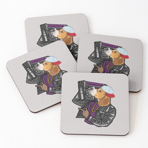 Item preview, DJ Dog Playing With Boombox For Musicians And Rapper designed and sold by Funwithmusic.