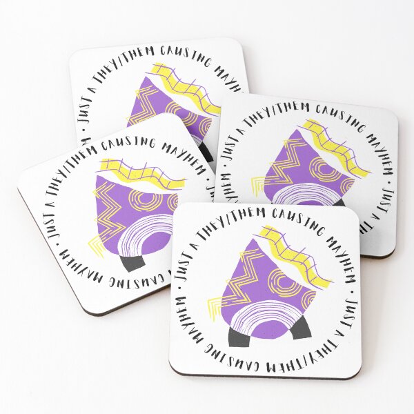 Item preview, They / Them Mayhem | Nonbinary Pride Colours designed and sold by KinkShoppe.