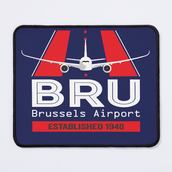 Item preview, BRU Brussels Airport Belgium - Plane Design designed and sold by FouDeeziner.