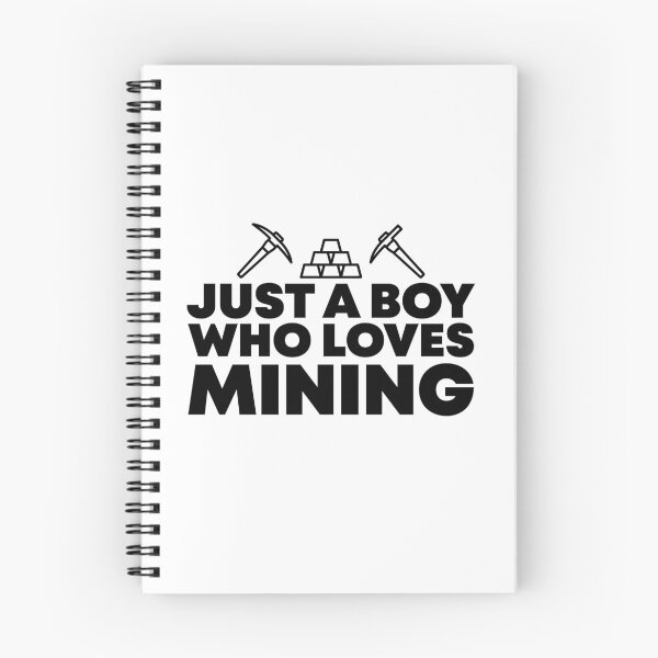 Item preview, Just a Boy Who Loves Mining designed and sold by lunacarter.