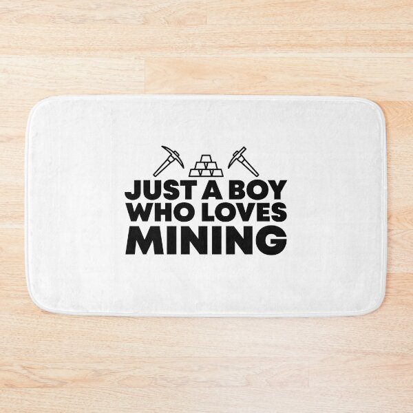 Item preview, Just a Boy Who Loves Mining designed and sold by lunacarter.