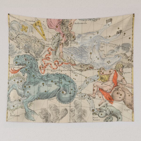 Item preview, Vintage Celestial & Astrological Map  (1693) designed and sold by BravuraMedia.
