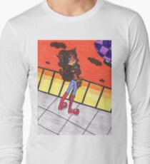 Crystal's Fight in Sunset Long Sleeve T-Shirt
