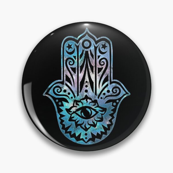 Item preview, HAMSA HAND of Fatima Protection Vintage Galaxy Space designed and sold by nitty-gritty.