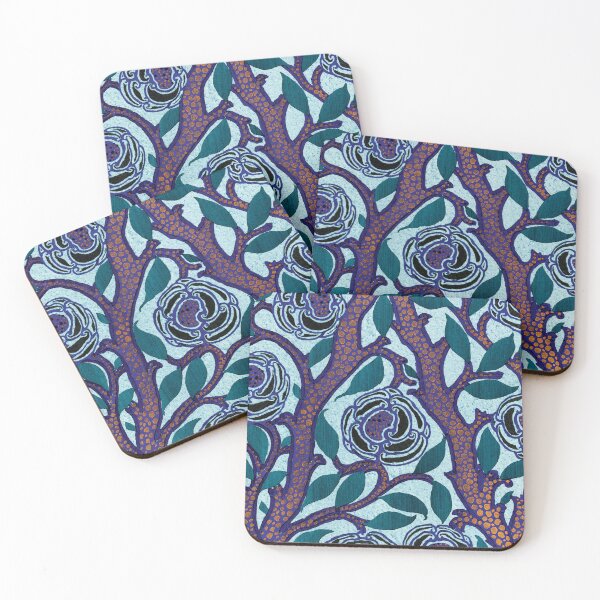 Item preview, Flower Pattern Art Deco Stencil In Oriental Style Wall Art designed and sold by capotees.