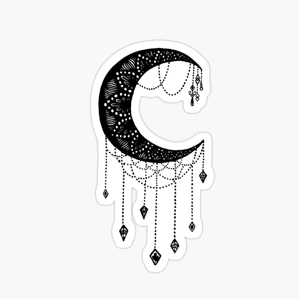 crescent moon minimalist tattoo icon Stock Vector Image & Art - Alamy
