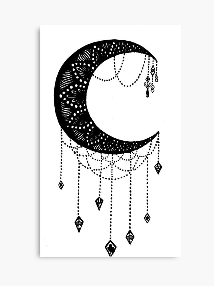 Download 40+ Most Popular Drawing Crescent Moon Dreamcatcher Tattoo ...