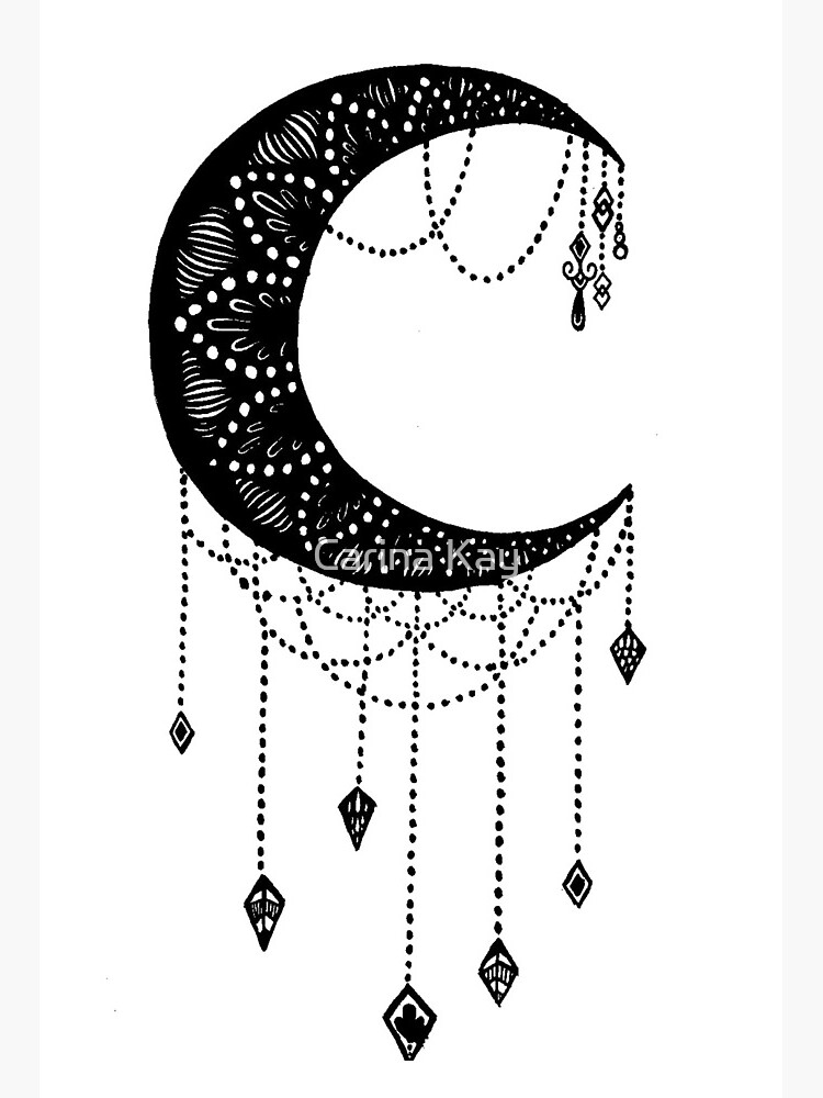 Crescent Moon tattoo design