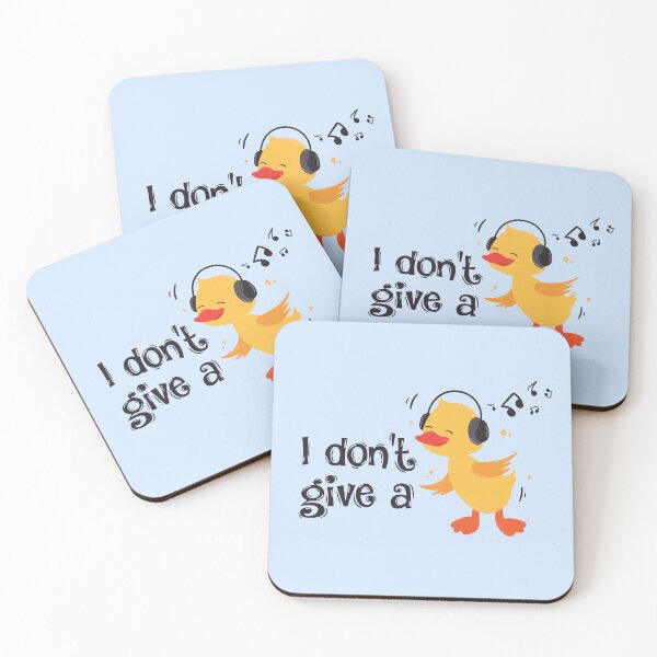 Item preview, "I don't give a " cute duck illustration designed and sold by Cosmodoody.