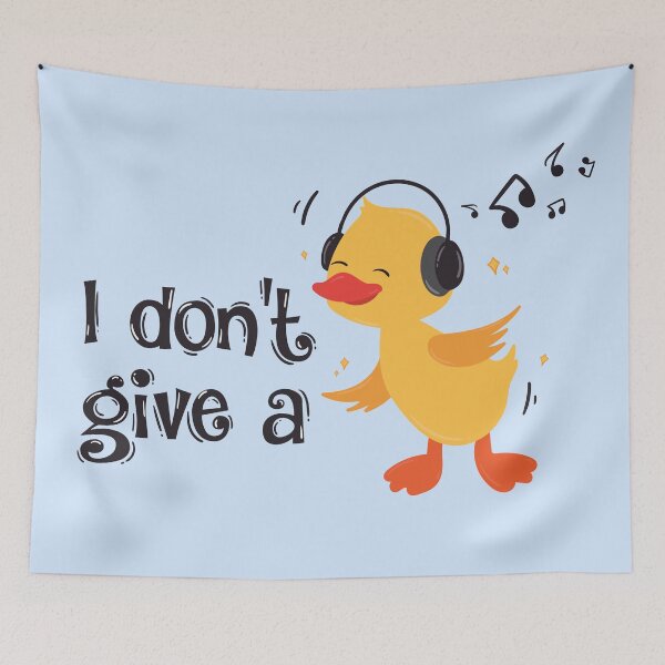 Item preview, "I don't give a " cute duck illustration designed and sold by Cosmodoody.