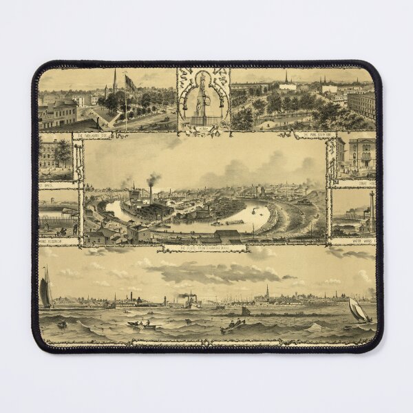 Item preview, Cleveland, Ohio (c1874) designed and sold by allhistory.