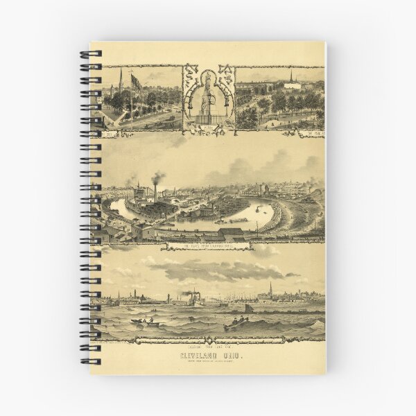 Item preview, Cleveland, Ohio (c1874) designed and sold by allhistory.