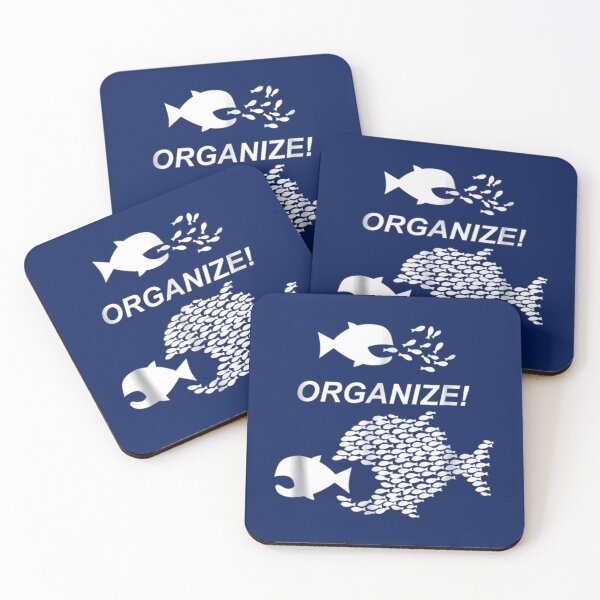 Item preview, Big Fish Little Fish Pro Union Graphic ORGANIZE   designed and sold by Delphineclarks.