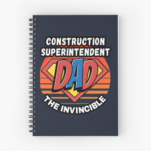 Item preview, CONSTRUCTION SUPERINTENDENT  DAD THE INVINCIBLE VINTAGE  RETRO AND SUPERHERO DESIGN PERFECT F Classi designed and sold by Delphineclarks.