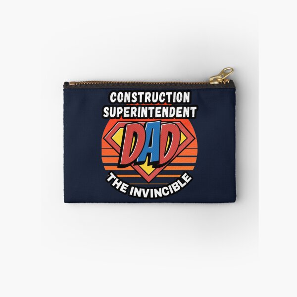 Item preview, CONSTRUCTION SUPERINTENDENT  DAD THE INVINCIBLE VINTAGE  RETRO AND SUPERHERO DESIGN PERFECT F Classi designed and sold by Delphineclarks.