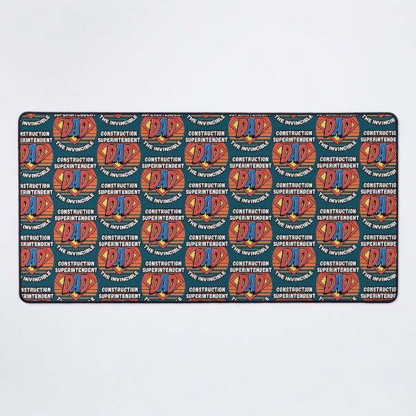 Item preview, CONSTRUCTION SUPERINTENDENT  DAD THE INVINCIBLE VINTAGE  RETRO AND SUPERHERO DESIGN PERFECT F Classi designed and sold by Delphineclarks.