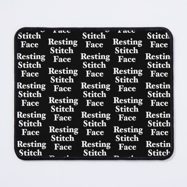 Item preview, Resting stitch face in white designed and sold by Asrais.