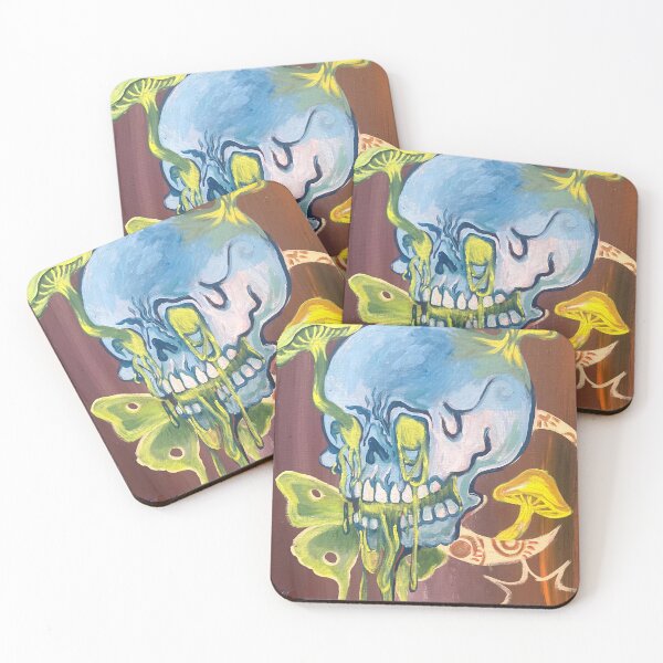 Item preview, Melting Mushroom Skull designed and sold by Krispy-Art.