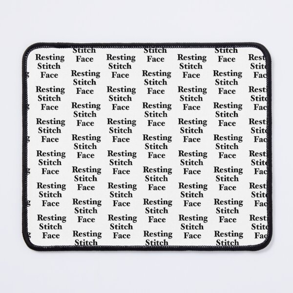 Item preview, Resting stitch face in black designed and sold by Asrais.