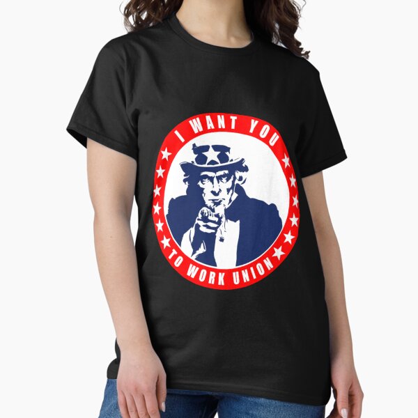 Item preview, Funny Uncle Sam - Work Union   designed and sold by Delphineclarks.