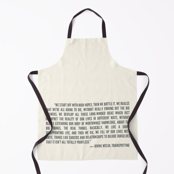 Item preview, We start off with high hopes trainspotting quote designed in passus bold type designed and sold by WordStruggle.