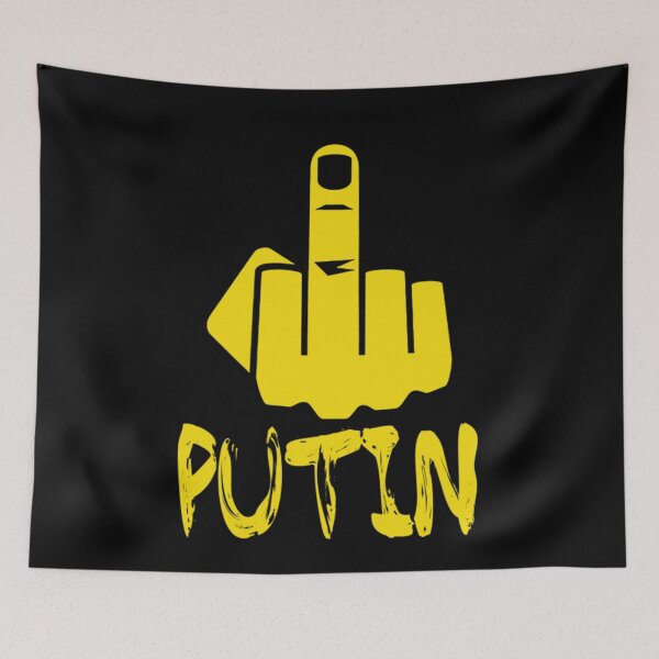Item preview, Middle Finger Ukrainian Flag F Putin 2022 designed and sold by Solvers199Shio.
