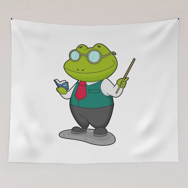 Item preview, Frog as Teacher with Book designed and sold by Snabdesign84.