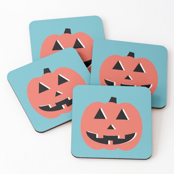 Item preview, Cheery Jack-o’-Lantern, Electric Orange and Blue designed and sold by majestikmag.