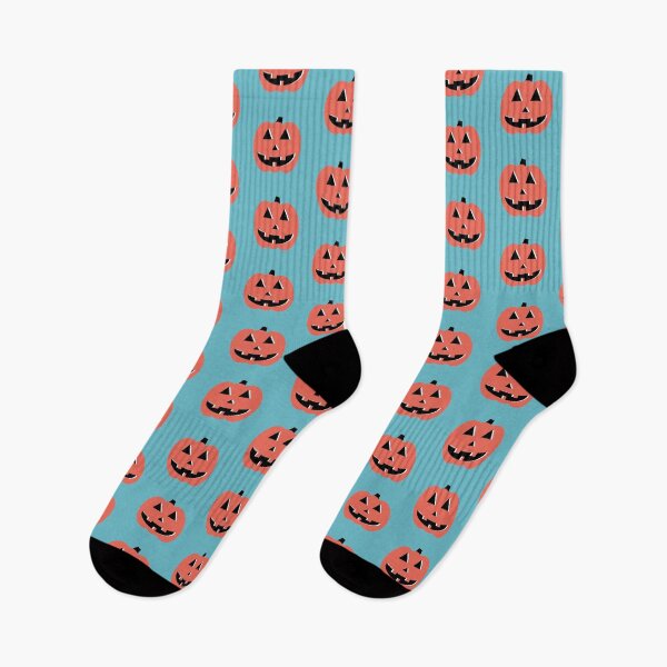 Item preview, Cheery Jack-o’-Lantern, Electric Orange and Blue designed and sold by majestikmag.