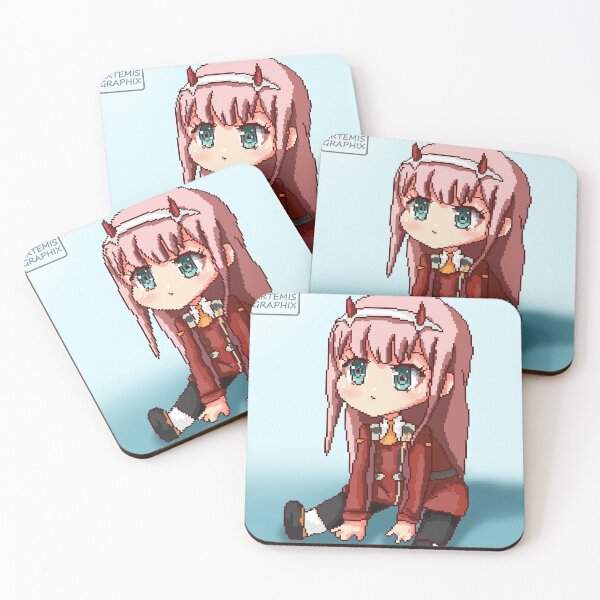 Item preview, Zero two cute chibi baby pixel art anime designed and sold by artemisgraphixs.