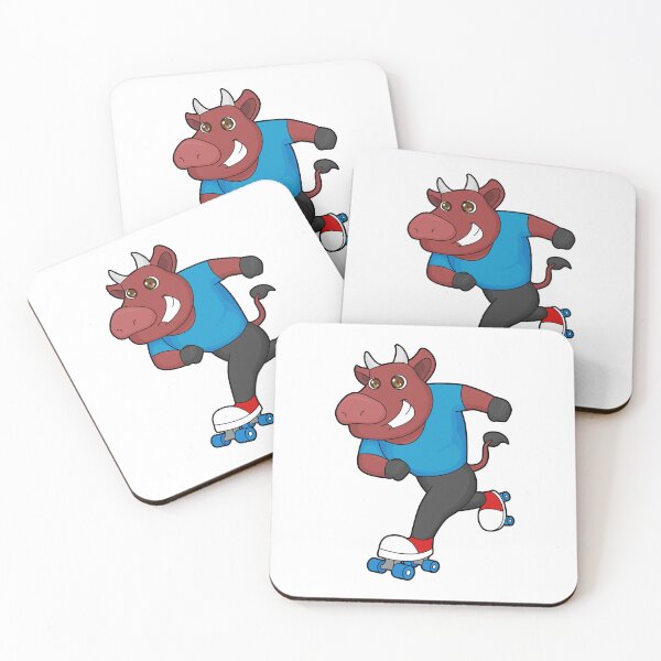 Item preview, Bull at Inline skating with Roller skates designed and sold by Snabdesign84.