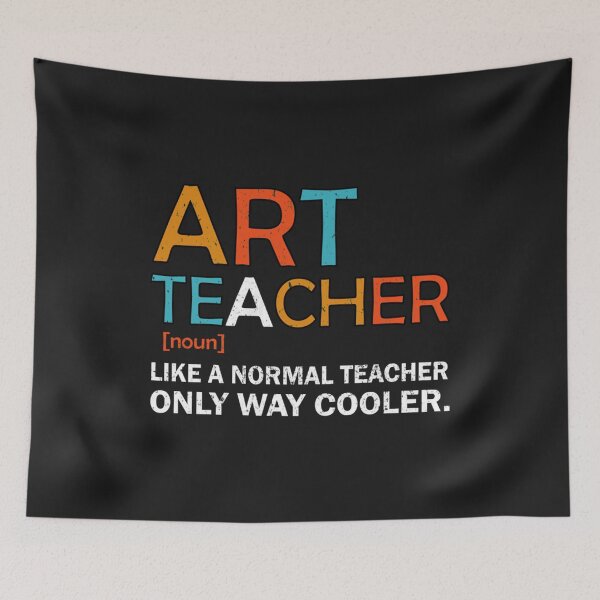 Item preview, Classic Art Teacher Like a Normal Teacher Only Way Cooler Artist Vintage Art Teacher Gift Shirt Birthday Chr Art-Kora designed and sold by ART-KaraSikora.