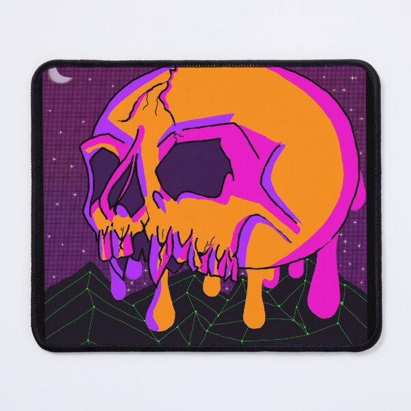 Item preview, Cyber Goth Lofi Skull designed and sold by ZombieCheshire.