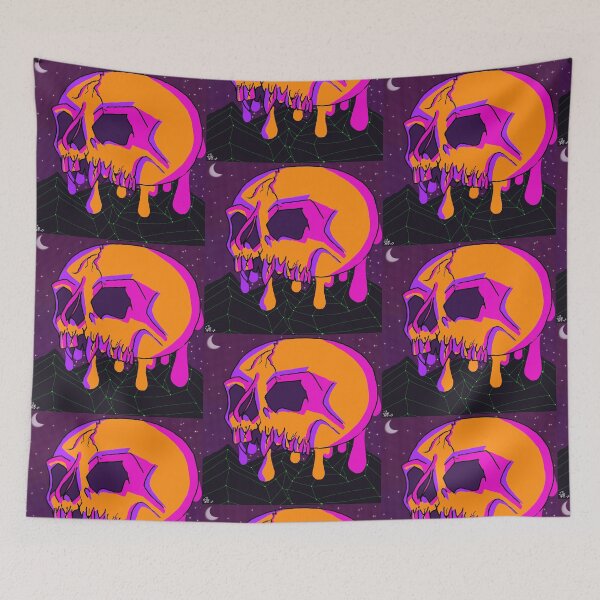 Item preview, Cyber Goth Lofi Skull designed and sold by ZombieCheshire.