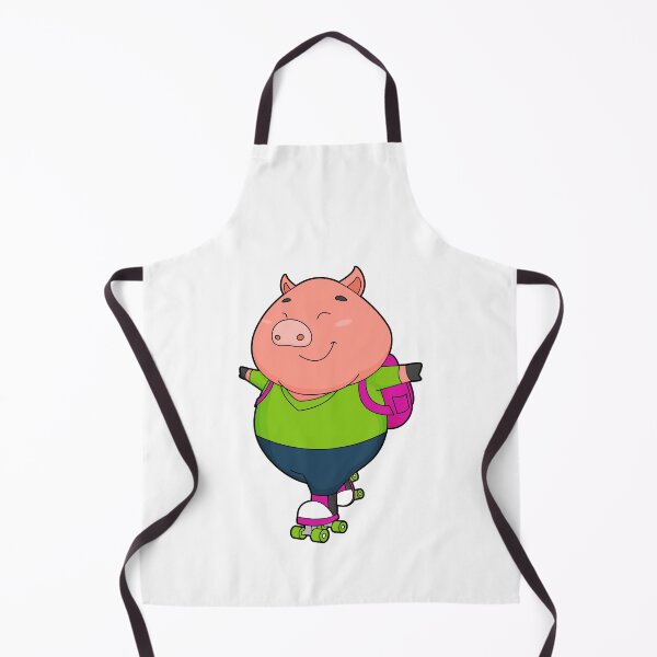Item preview, Pig at Inline skating with Roller skates designed and sold by Snabdesign84.